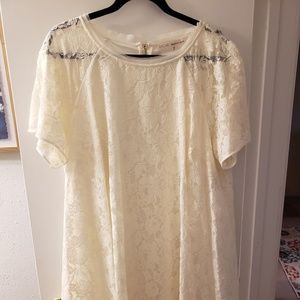 Rachel Roy white lace dress